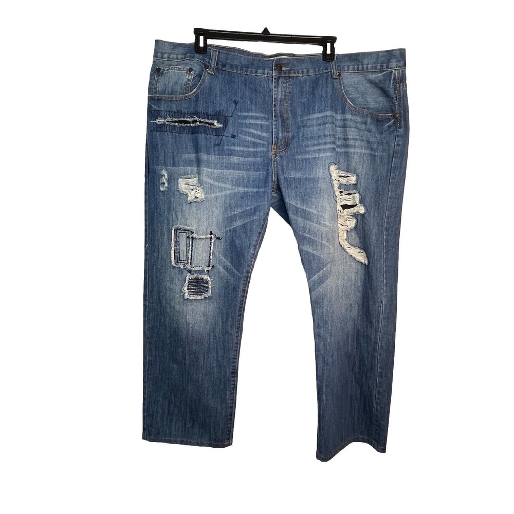 Akademiks Jeans Size 50 / 32 blue Denim Regular Fit Baggy Men's Hip Hop Y2K